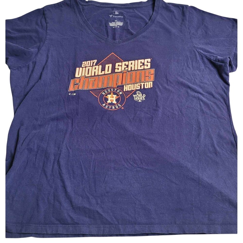 Fanatics Houston Astros World Series Champions 2017 Short Sleeve‎ Women's 2XL